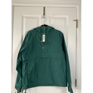 Alpine Mens Green Pullover Jacket Hooded Windbreaker New With Tags Size Small